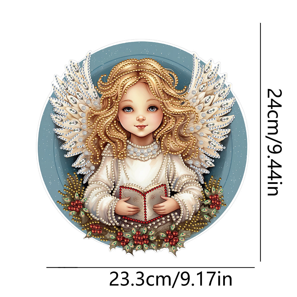 Angel Girl Single-Sided Diamond Painting Hanging Pendant for Home Wall Decor(#1)