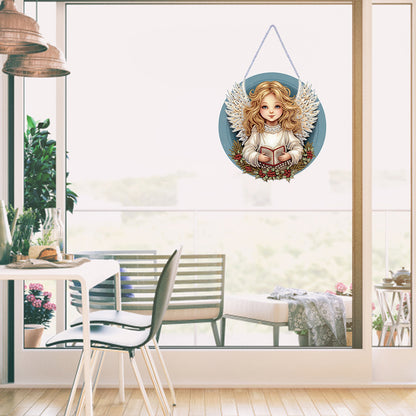 Angel Girl Single-Sided Diamond Painting Hanging Pendant for Home Wall Decor(#1)