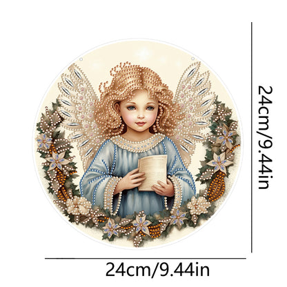 Angel Girl Single-Sided Diamond Painting Hanging Pendant for Home Wall Decor(#5)