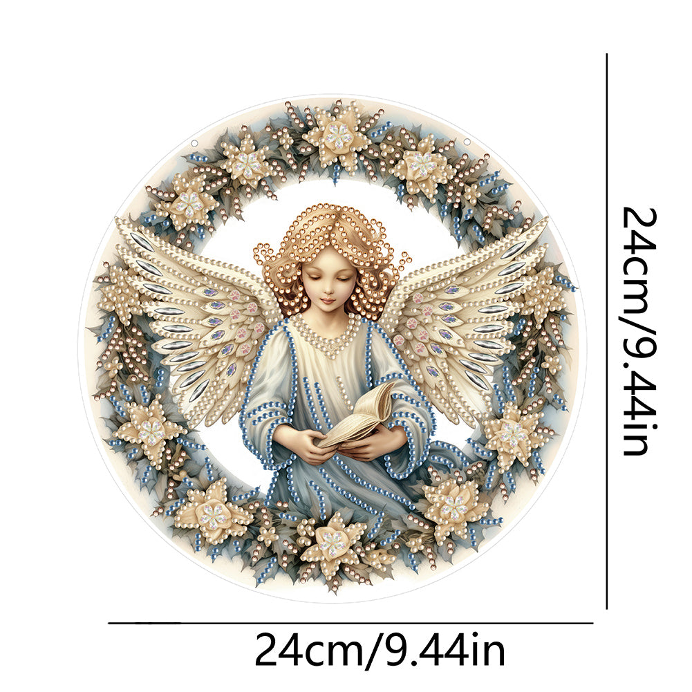 Angel Girl Single-Sided Diamond Painting Hanging Pendant for Home Wall Decor(#6)