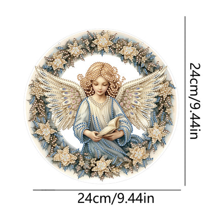 Angel Girl Single-Sided Diamond Painting Hanging Pendant for Home Wall Decor(#6)