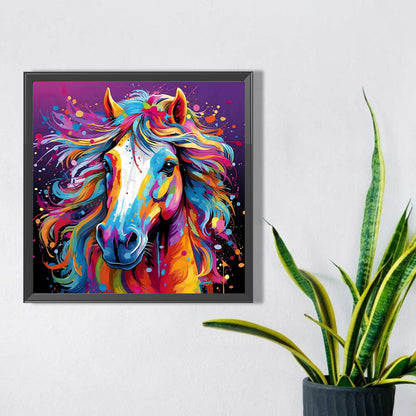 Colorful Horse - Full Square AB Drill Diamond Painting 30*30CM