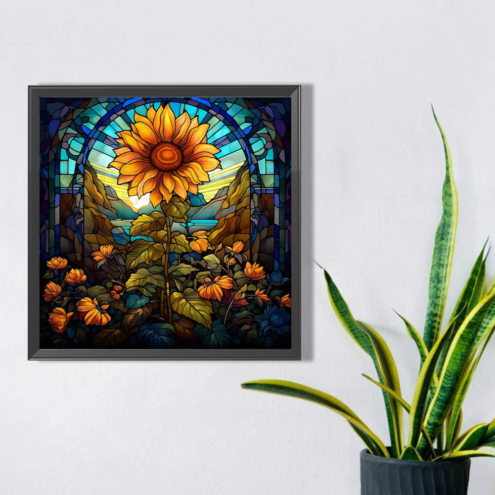 Flowers And Sunflowers - Full Square AB Drill Diamond Painting 30*30CM