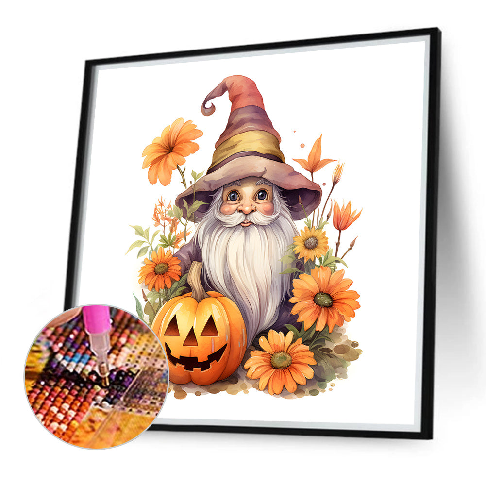 Pumpkin Gnome - Full Round Drill Diamond Painting 40*40CM