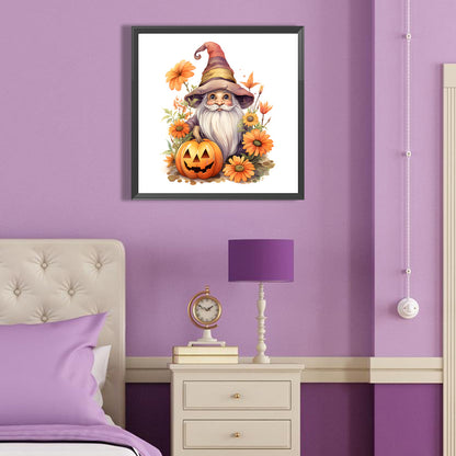 Pumpkin Gnome - Full Round Drill Diamond Painting 40*40CM