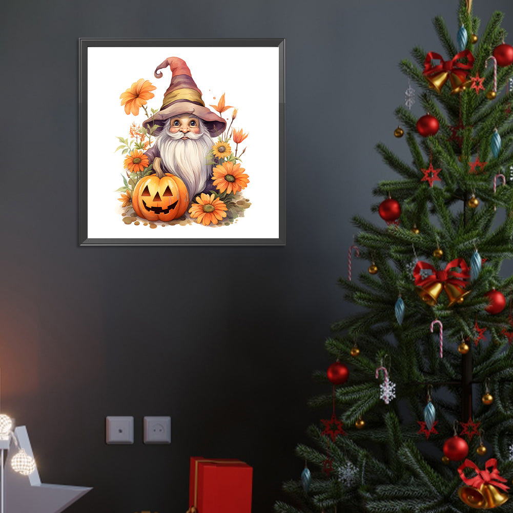 Pumpkin Gnome - Full Round Drill Diamond Painting 40*40CM