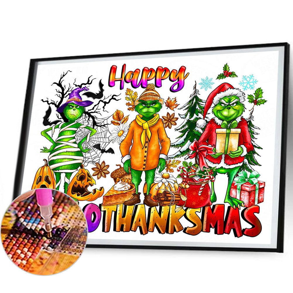 Grinch - Full Round Drill Diamond Painting 50*40CM