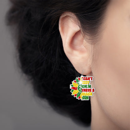 10 Pairs Double Sided Diamond Painting DIY Earring Making Kit (Black Position)