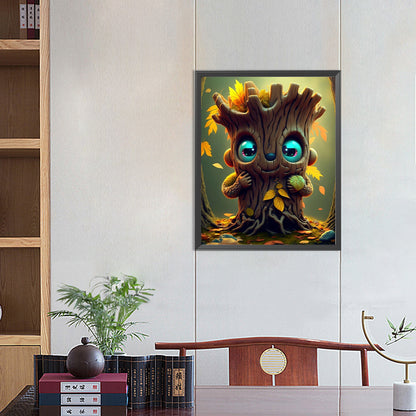 Cute Little Tree Spirit - Full Round Drill Diamond Painting 40*50CM