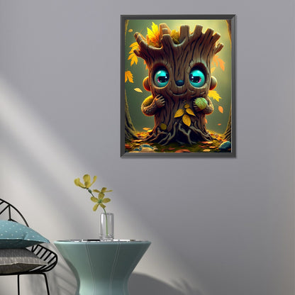 Cute Little Tree Spirit - Full Round Drill Diamond Painting 40*50CM