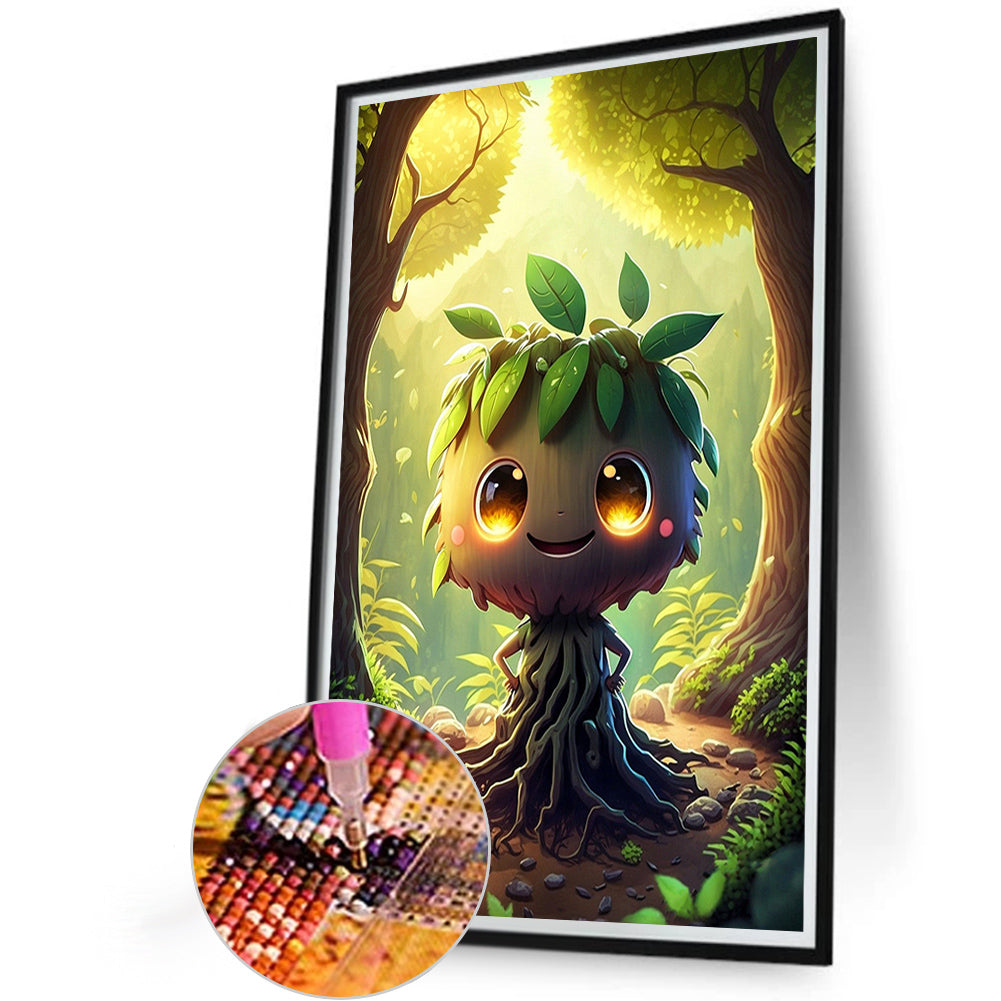 Cute Tree Spirit - Full Round Drill Diamond Painting 40*60CM