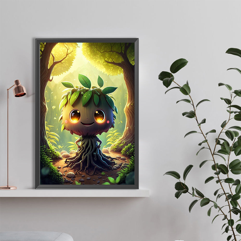 Cute Tree Spirit - Full Round Drill Diamond Painting 40*60CM