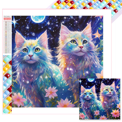 Cat - Full Square Drill Diamond Painting 30*30CM