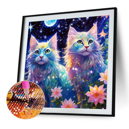 Cat - Full Square Drill Diamond Painting 30*30CM