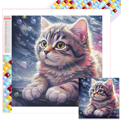 Cat - Full Square Drill Diamond Painting 30*30CM