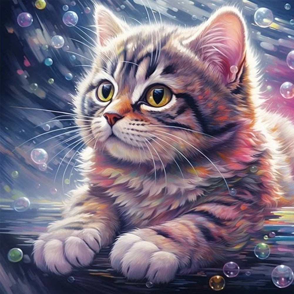 Cat - Full Square Drill Diamond Painting 30*30CM