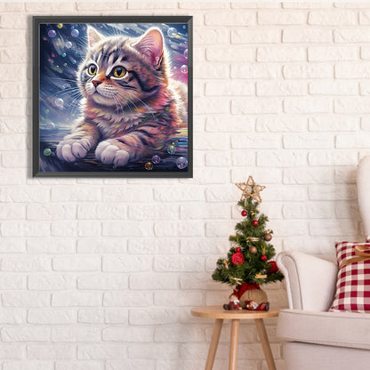 Cat - Full Square Drill Diamond Painting 30*30CM