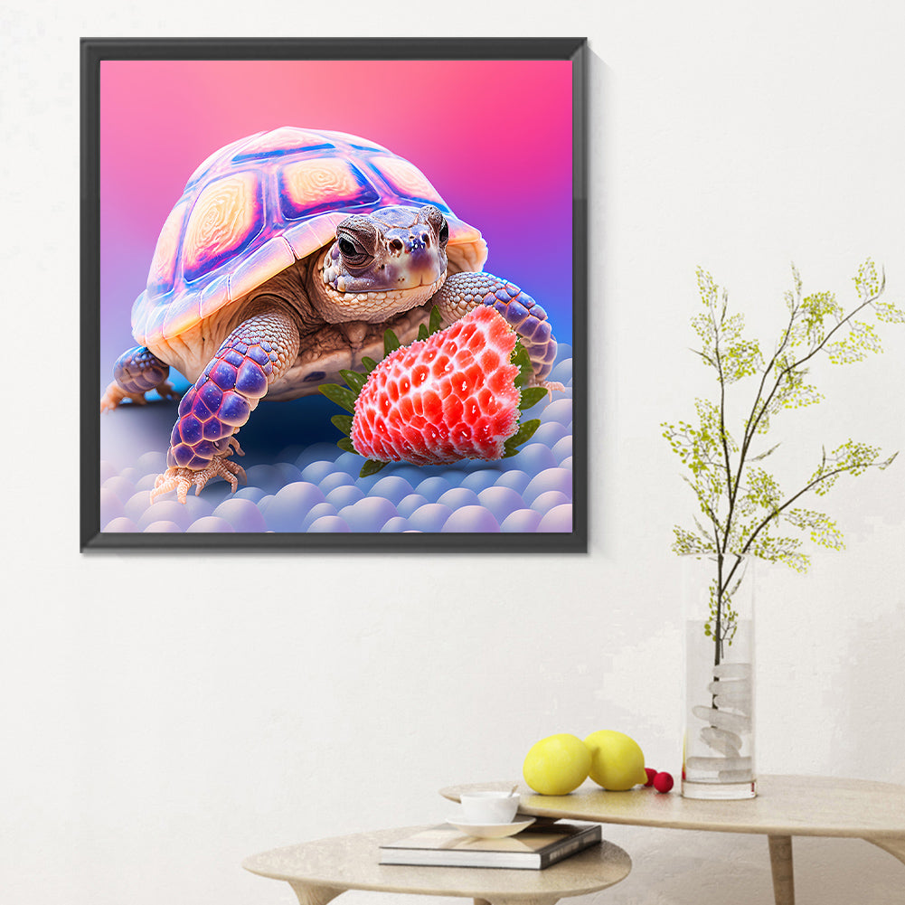 Sea Turtle In Ocean - Full Round Drill Diamond Painting 30*30CM