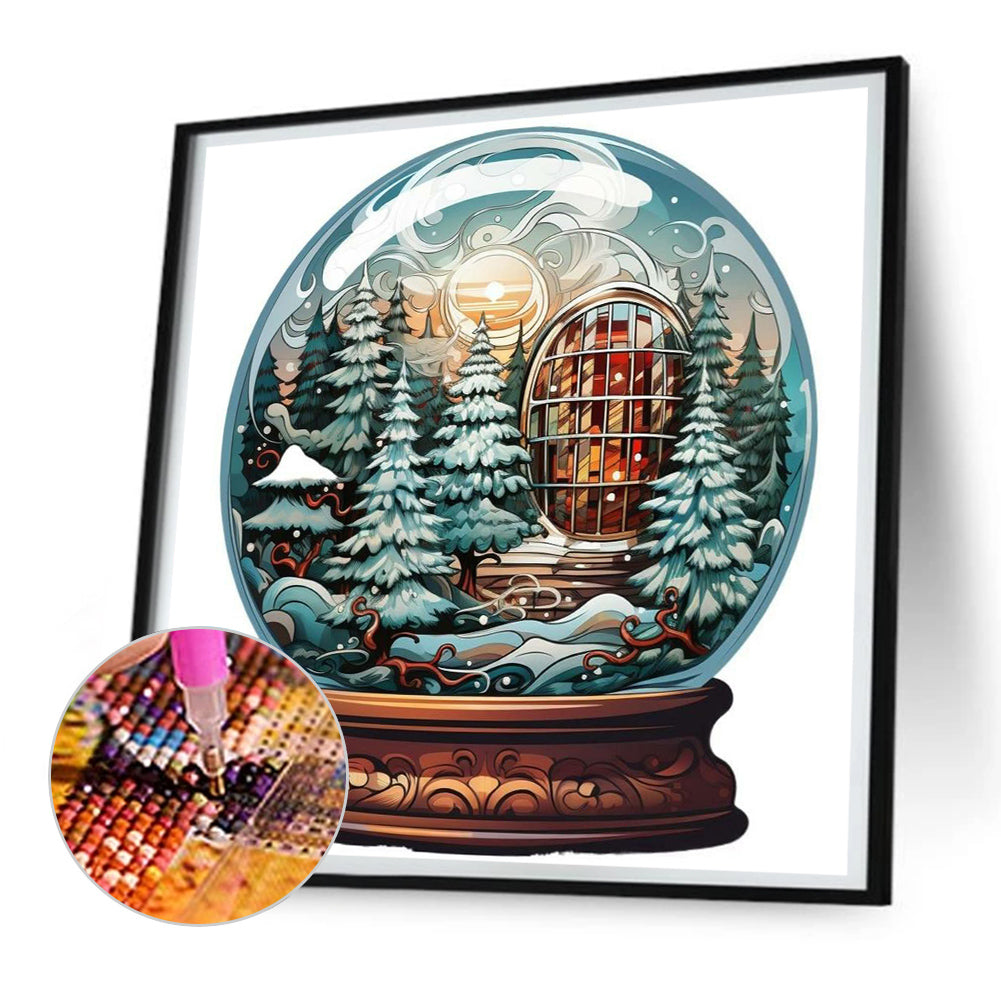 Christmas Crystal Ball - Full Round Drill Diamond Painting 30*30CM