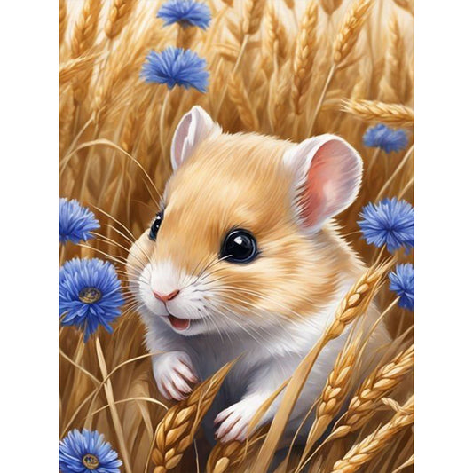 Mouse In Grass - Full Round Drill Diamond Painting 30*40CM