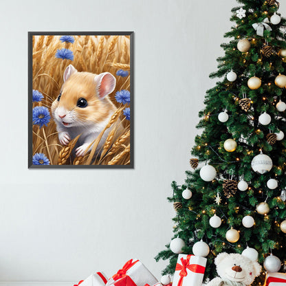 Mouse In Grass - Full Round Drill Diamond Painting 30*40CM