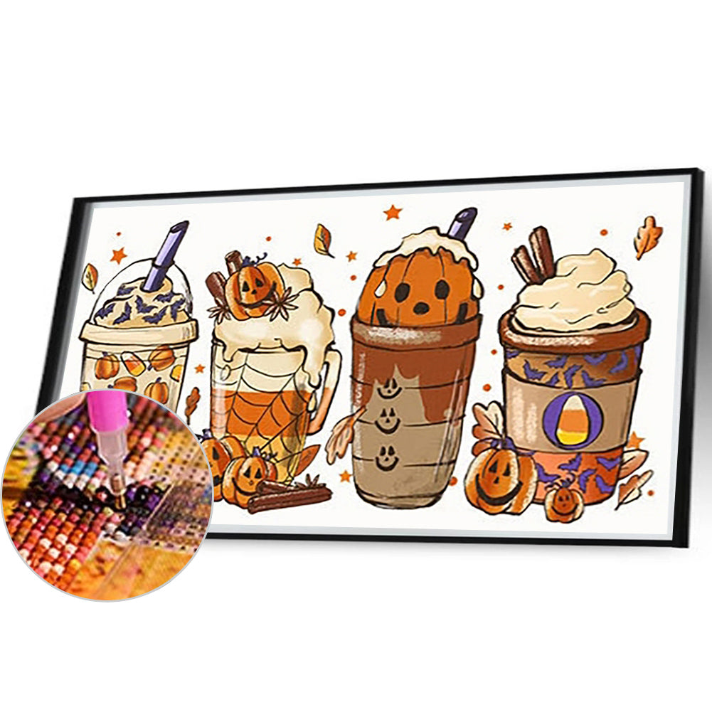 Halloween Drinks - Full Round Drill Diamond Painting 50*30CM