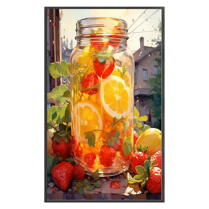 Fruit Bottle - 11CT Stamped Cross Stitch 40*65CM