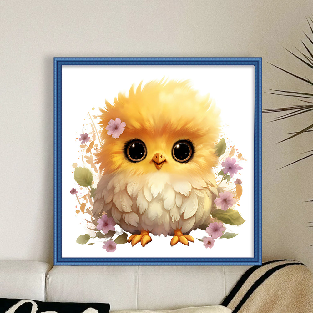 Cute Chick - 18CT Stamped Cross Stitch 30*30CM(Joy Sunday)