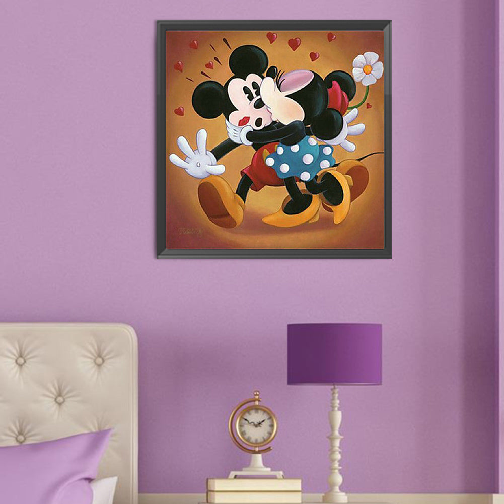 Mickey And Minnie - Full Round Drill Diamond Painting 50*50CM