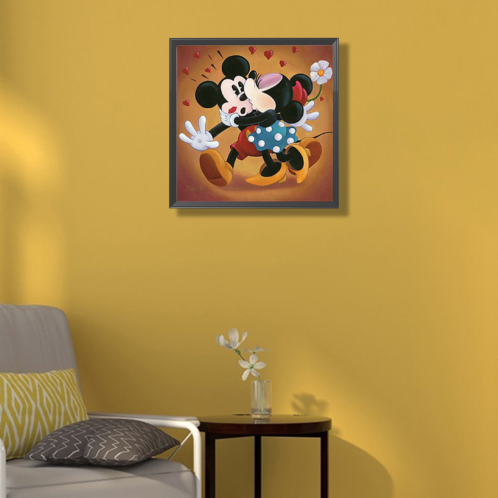 Mickey And Minnie - Full Round Drill Diamond Painting 50*50CM