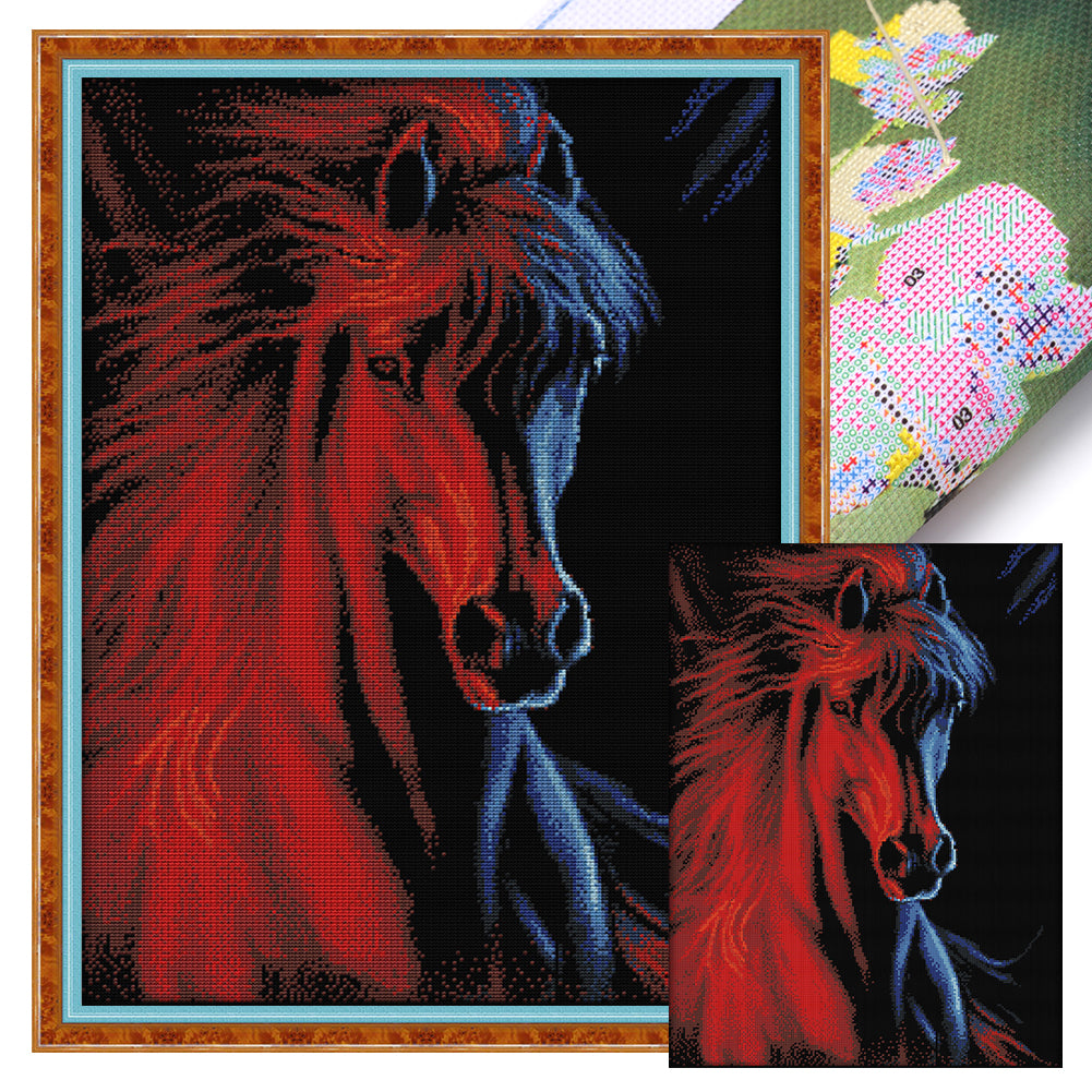 Ice And Fire - 14CT Stamped Cross Stitch 44*58CM(Joy Sunday)