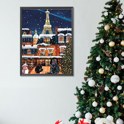 Snow City - Full Square Drill Diamond Painting 30*40CM