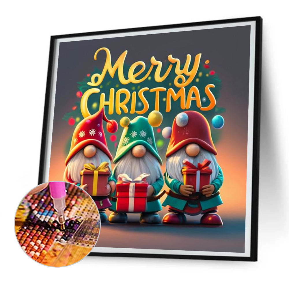 Christmas Gnome - Full Round Drill Diamond Painting 30*30CM