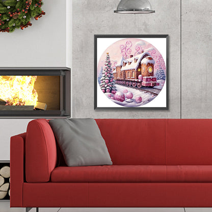 Snow Train - Full Round Drill Diamond Painting 30*30CM