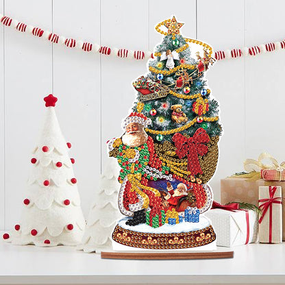 Wooden Christmas Diamond Painting Tabletop Ornament for Table Office Decor (#2)