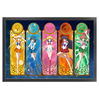 Sailor Moon - 11CT Stamped Cross Stitch 60*40CM(Joy Sunday)