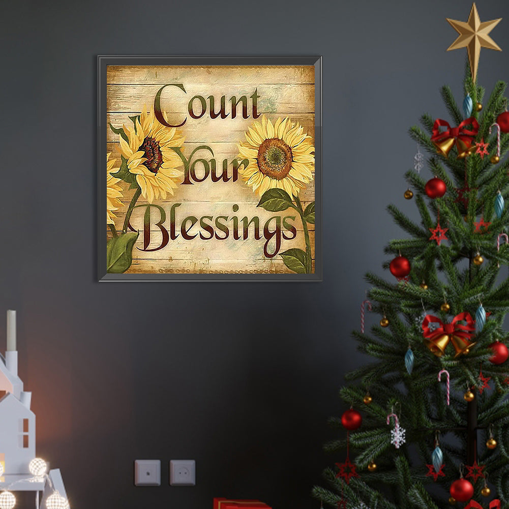 Count Your Blessings - Full AB Round Drill Diamond Painting 40*40CM