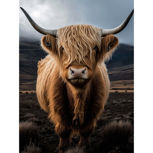 Scottish Highland Cattle - Full Round Drill Diamond Painting 30*40CM