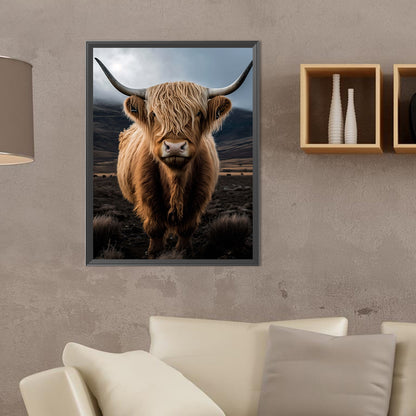 Scottish Highland Cattle - Full Round Drill Diamond Painting 30*40CM