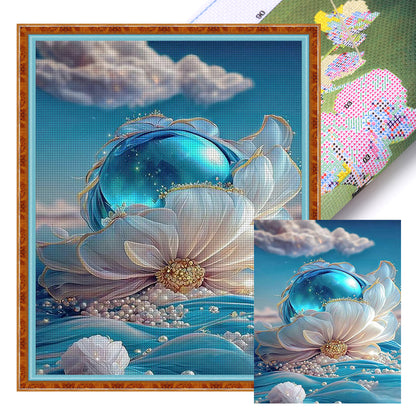 Flower Landscape - 11CT Stamped Cross Stitch 40*50CM(Joy Sunday)