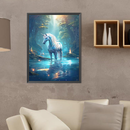 Fantasy Unicorn - Full Round Drill Diamond Painting 30*40CM