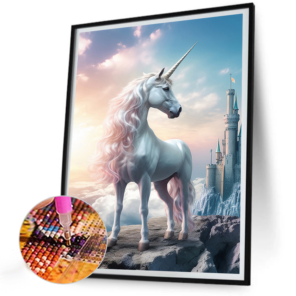 Fantasy Unicorn - Full Round Drill Diamond Painting 30*40CM