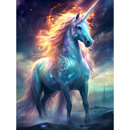 Fantasy Unicorn - Full Round Drill Diamond Painting 30*40CM