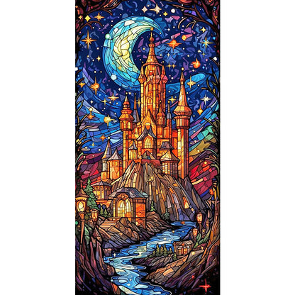 Starry Sky Castle - Full Round Drill Diamond Painting 40*80CM