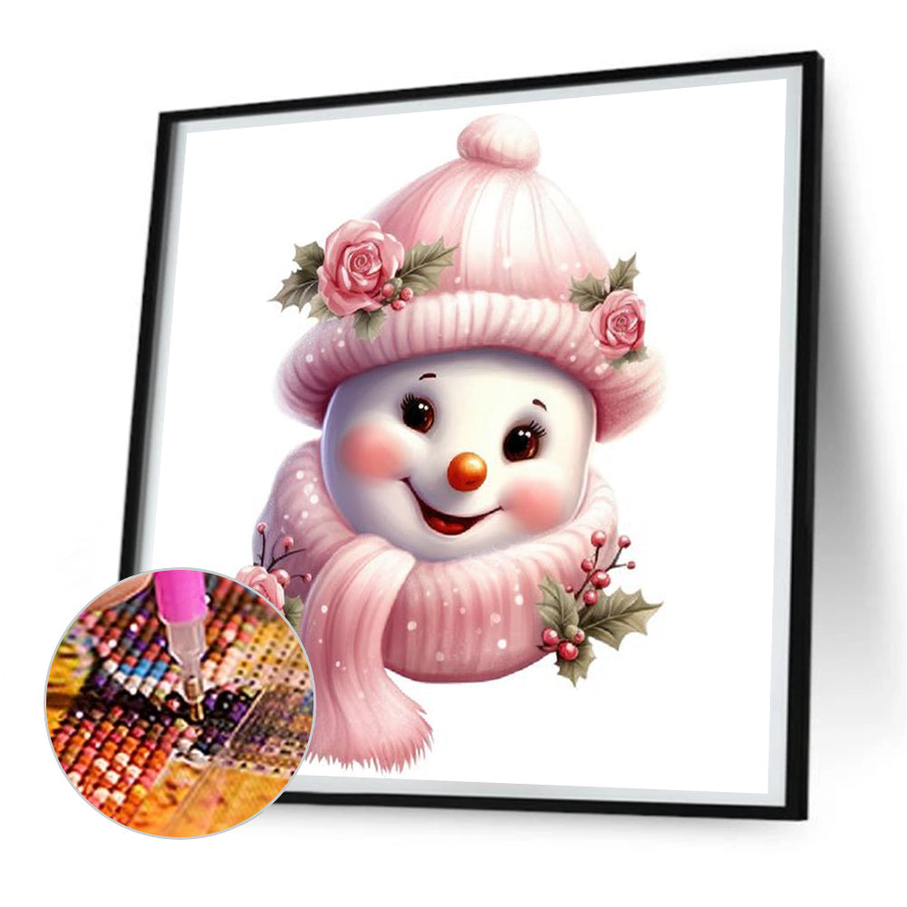 Christmas Snowman - Full Round Drill Diamond Painting 30*30CM