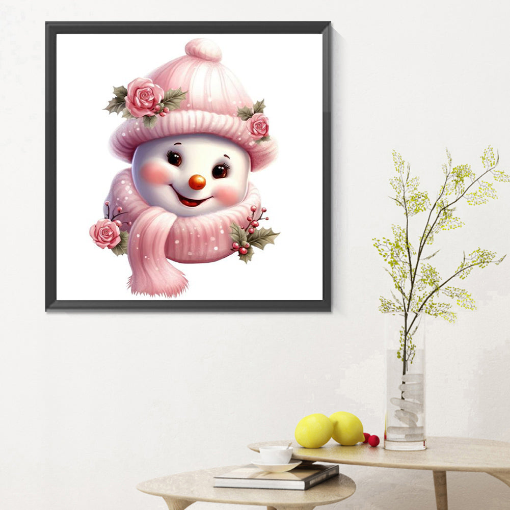 Christmas Snowman - Full Round Drill Diamond Painting 30*30CM