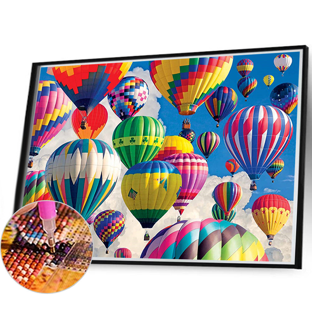Hot Air Balloon - Full Square Drill Diamond Painting 60*45CM