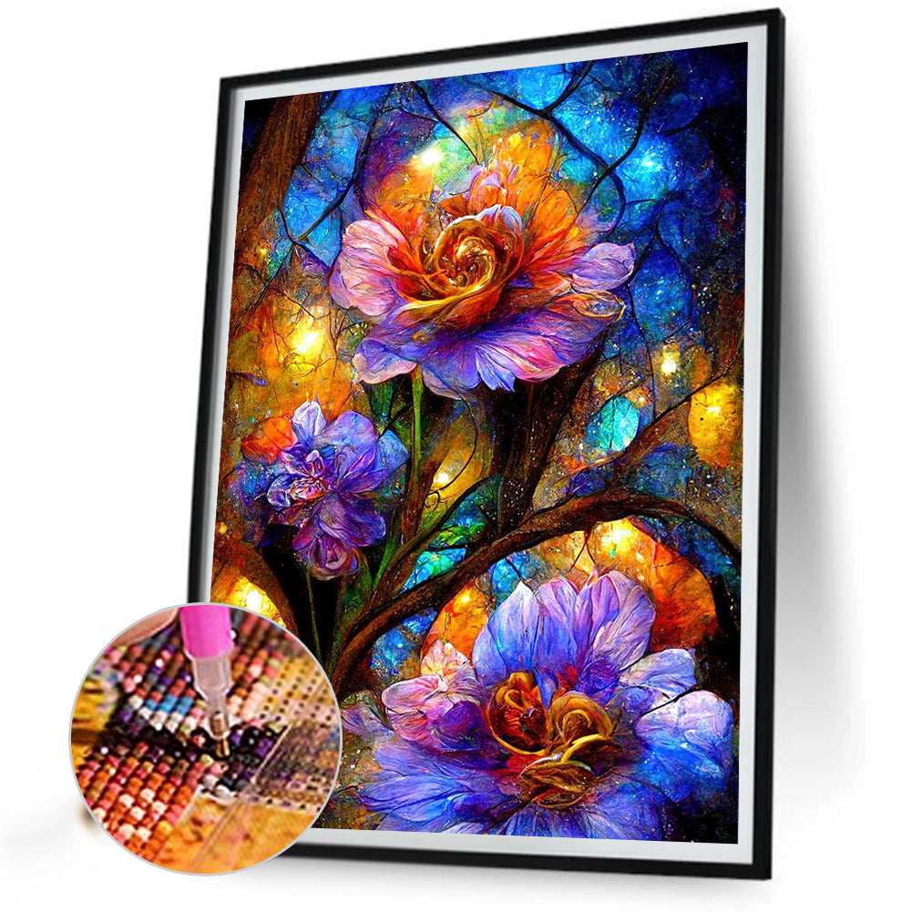 Crystal Flower - Full Square Drill Diamond Painting 40*50CM