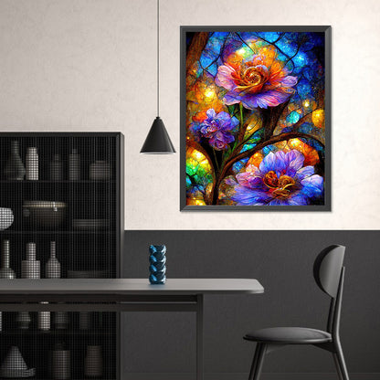 Crystal Flower - Full Square Drill Diamond Painting 40*50CM