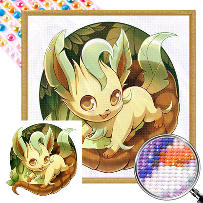 Grass Eevee - Full AB Round Drill Diamond Painting 30*30CM